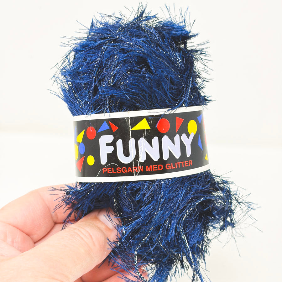 Funny Pelsgarn Med Glitter Yarn - Parti 627