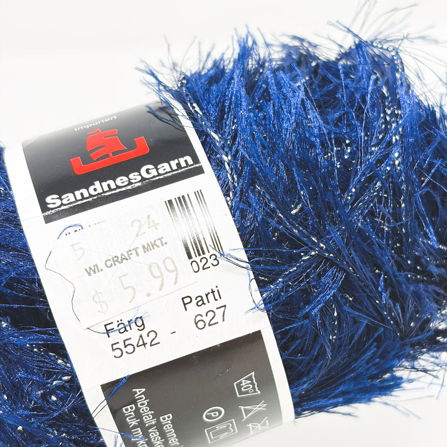 Funny Pelsgarn Med Glitter Yarn - Parti 627