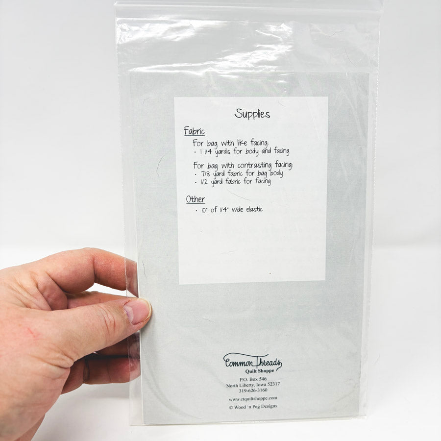 Stow and Go Green Bag Sewing Pattern