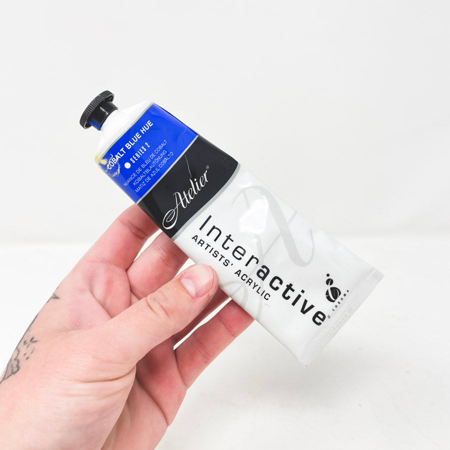 Chroma Atelier Interactive Artists' Acrylics - Cobalt Blue Hue, 80 ml tube