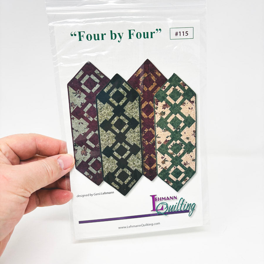 "Four by Four" Runner Quilt Pattern by Lehmann Quilting