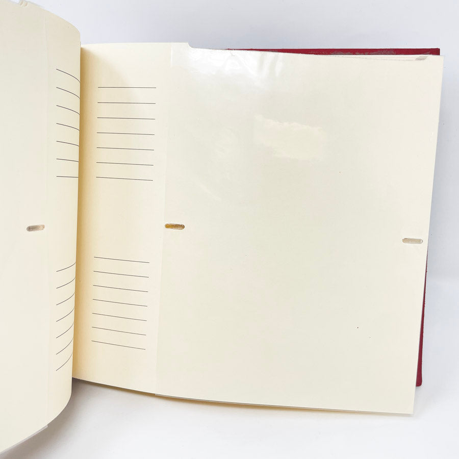 Red Fabric Covered Photo Album