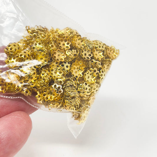 Gold Filigree Bead Caps