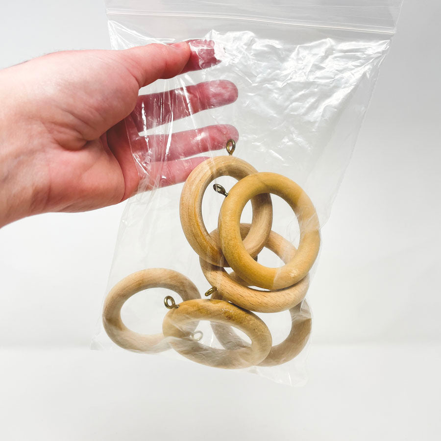 Wood Rings with Eye Hook (6)