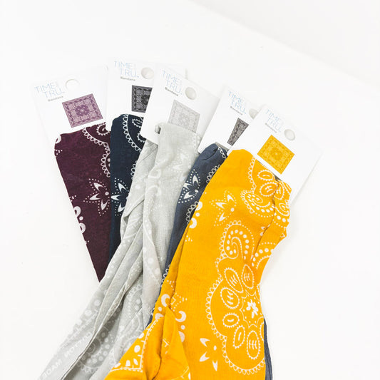 Time and Tru Bandanas - Pick a Color