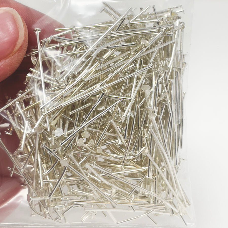 Silver Flat Head Pins