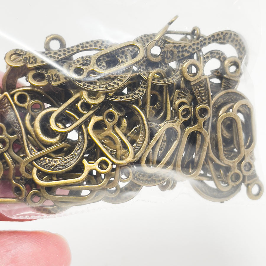 Brass Swirl Clasps