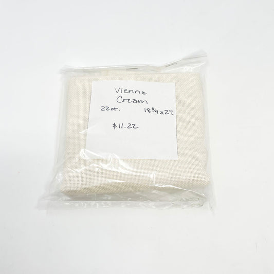 Vienna Cream 22 Ct Needlework Fabric - Pick a Size