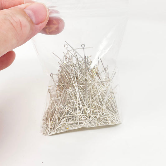 Silver Eye and Flat Head Pins