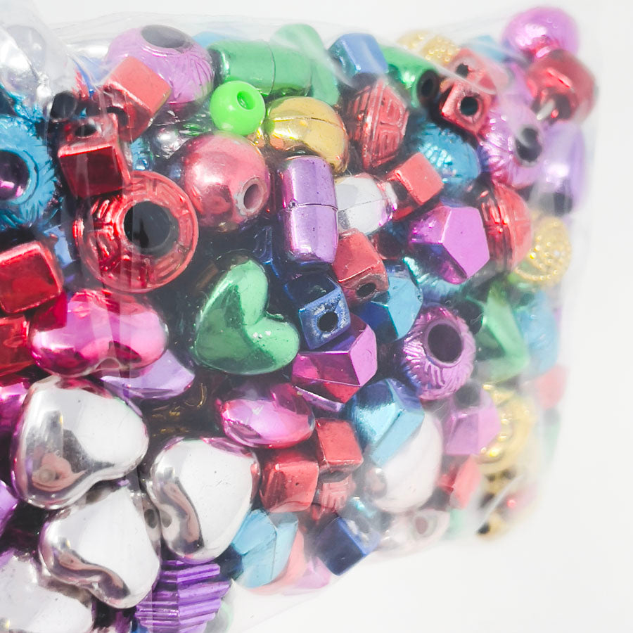 Metallic Plastic Bead Variety Pack