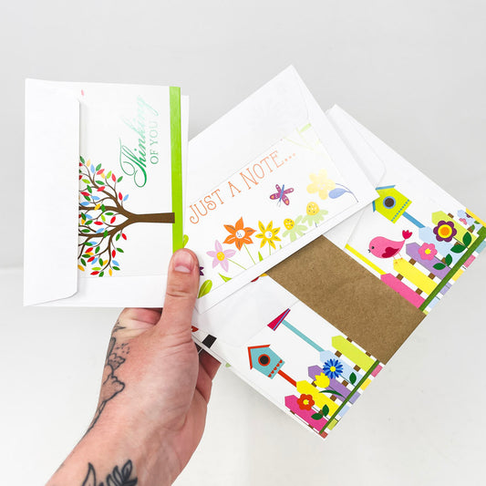 Thinking of You Card Bundle - Five Cards and Envelopes