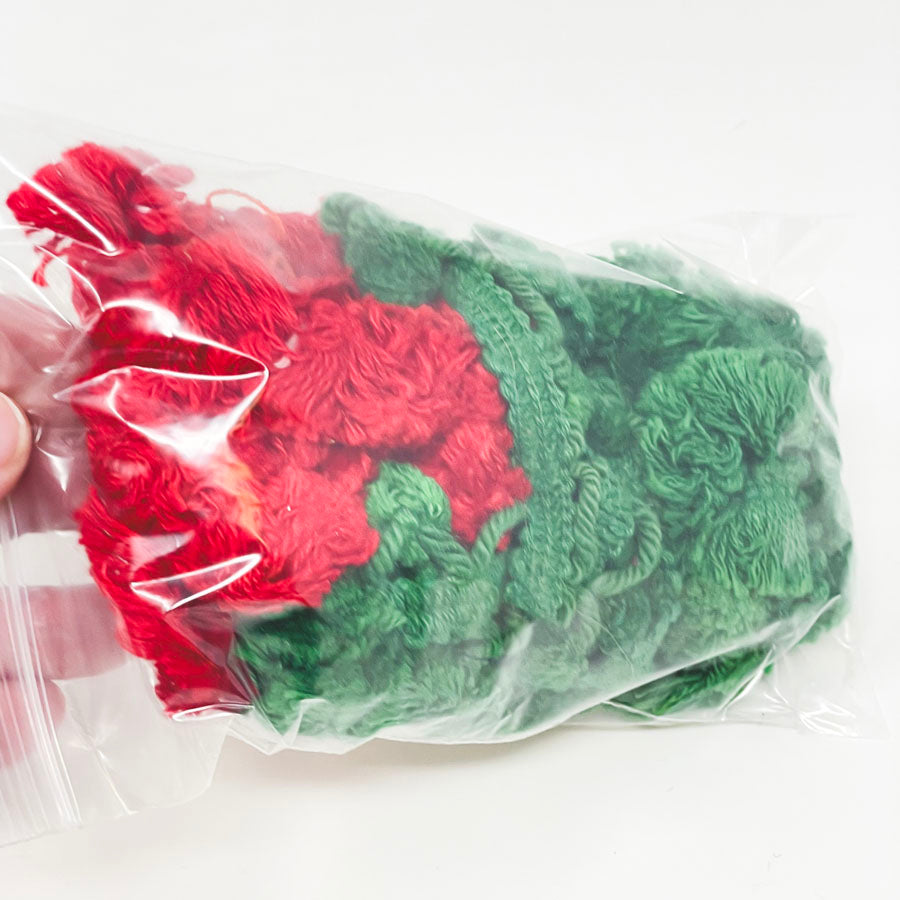 Green and Red Christmas Tassel Trim Bundle