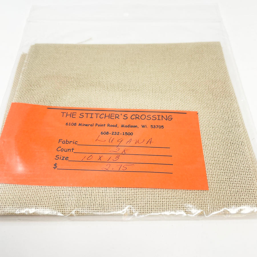 Lugana 28Ct 10x13 Tan Needlework Fabric