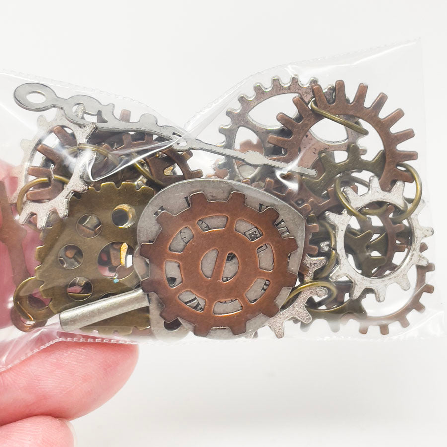 Assorted Gears and Clocks Charms