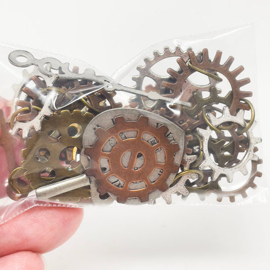 Assorted Gears and Clocks Charms