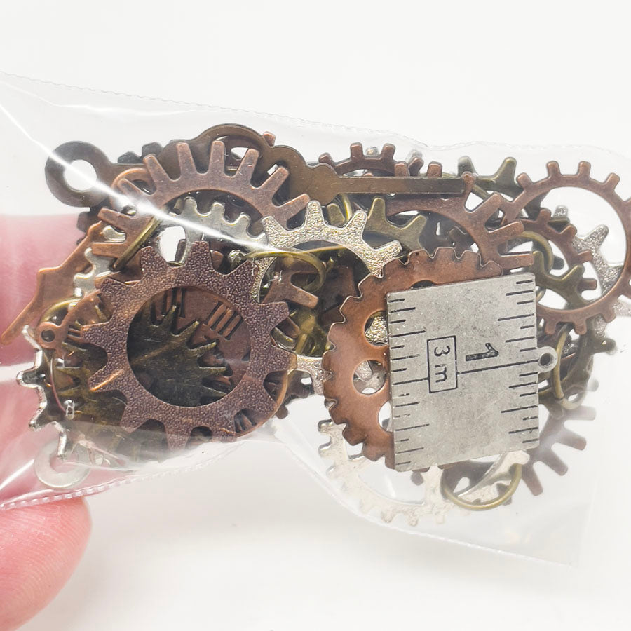 Assorted Gears and Clocks Charms