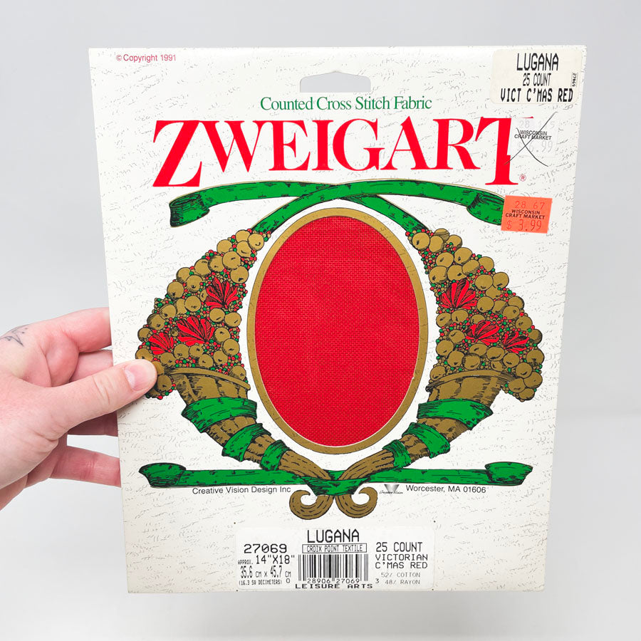 Zweigart 25 Count Counted Cross Stitch 14 x 18 Fabric (1)