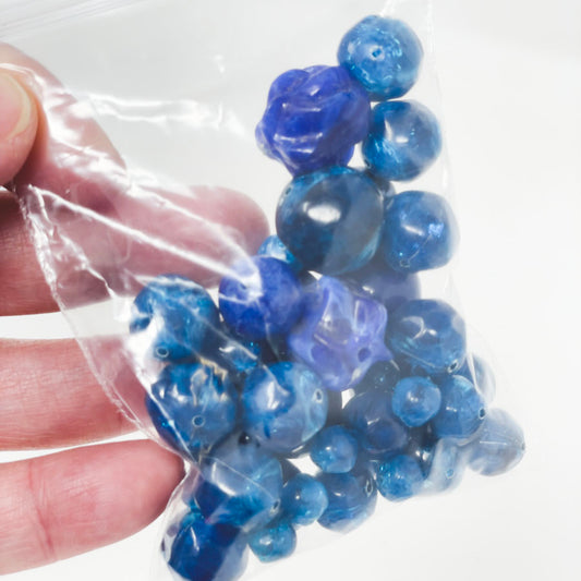 Blue Plastic Bead Pack