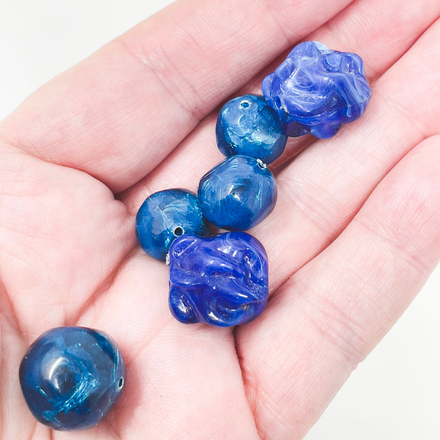 Blue Plastic Bead Pack