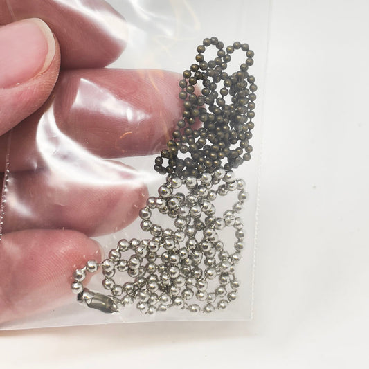 Silver and Bronze Ball Chains