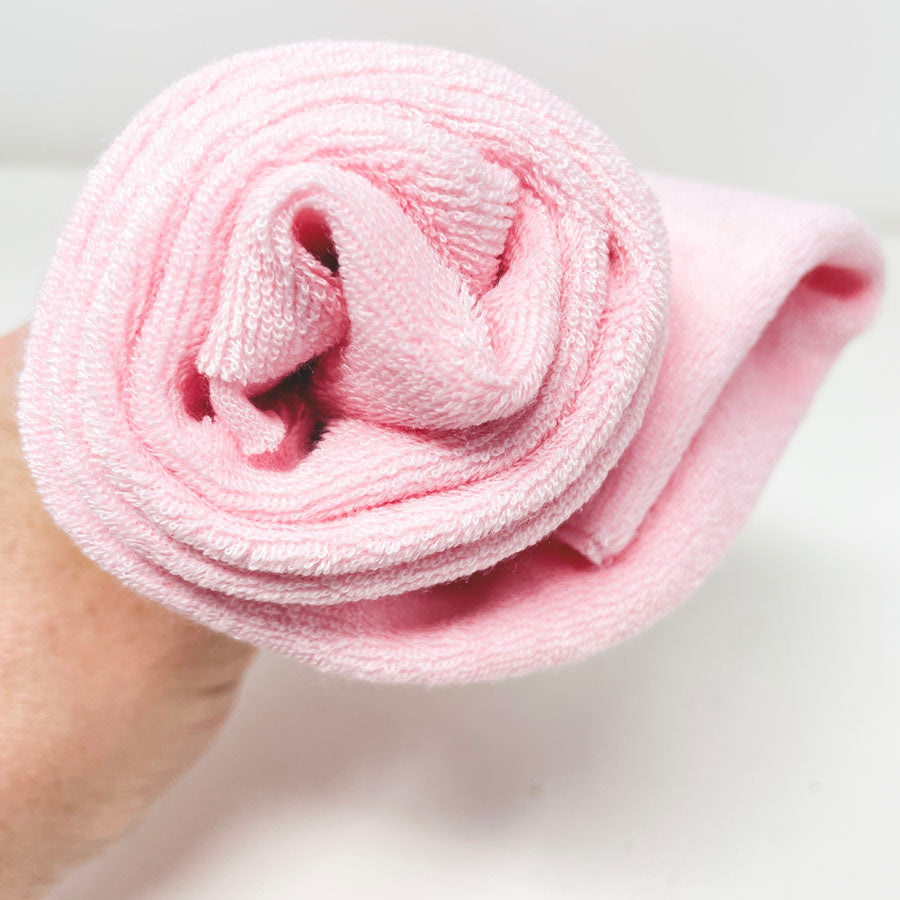 36" x 60" Pink Terry Cloth Fabric