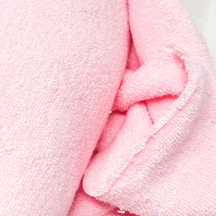 36" x 60" Pink Terry Cloth Fabric