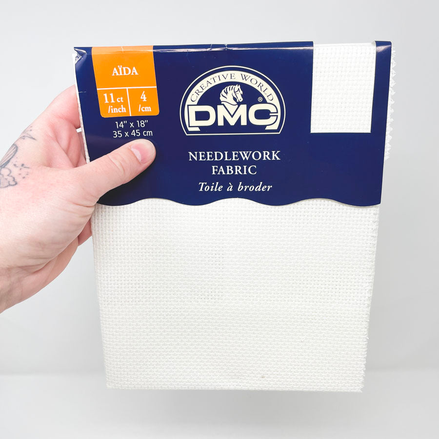 DMC Evenweave Blanc 11 Ct 14 x 18 Needlework Fabric