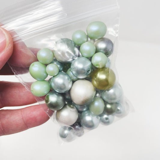 Blue/Mint Round Bead Pack
