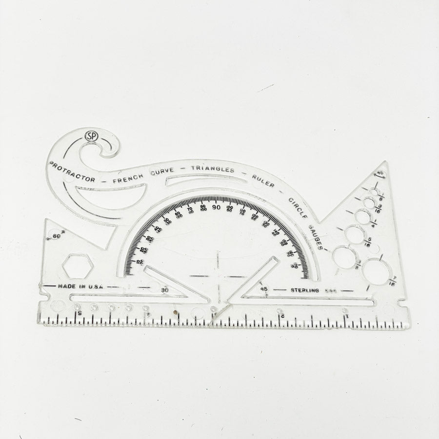 Sterling 544 Protractor French Curves, etc.