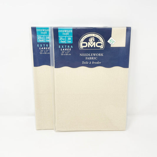 DMC Evenweave Ecru 25 Ct 25 x 27 Needlework Fabric