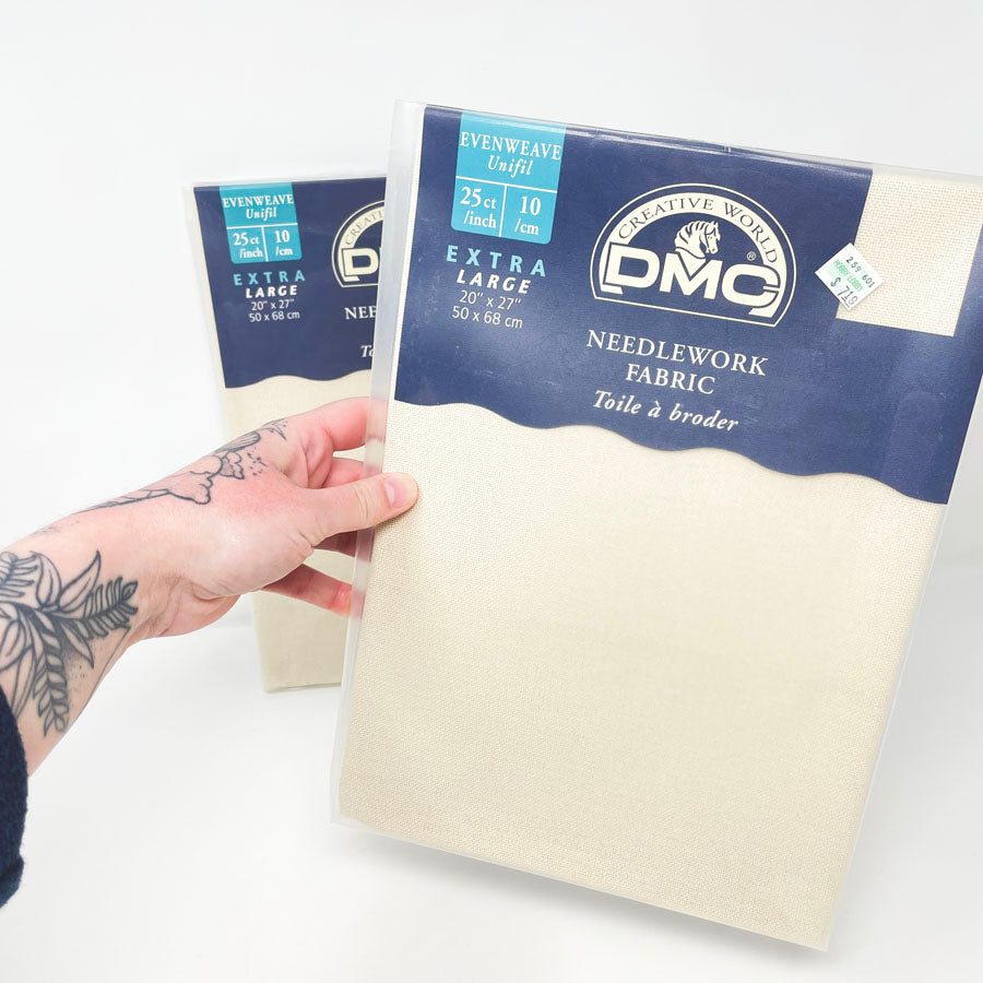 DMC Evenweave Ecru 25 Ct 25 x 27 Needlework Fabric