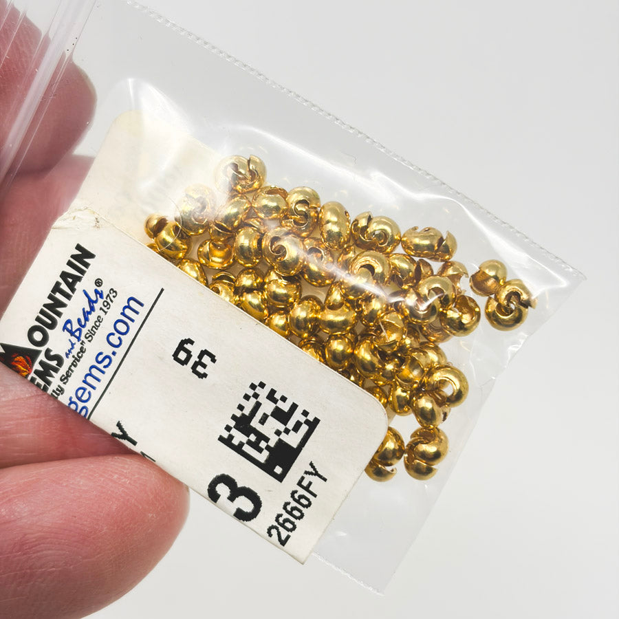 Gold Tone Jump Ring & Crimp Cover Bundle