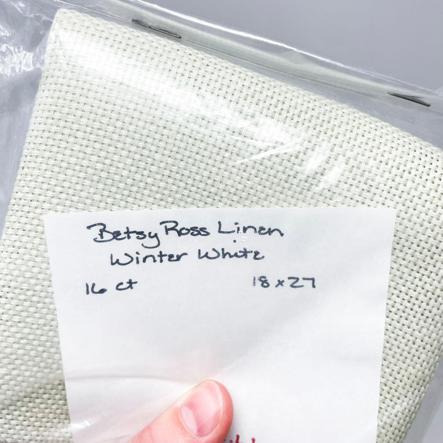 Betsy Ross Linen Winter White 16Ct 18x27