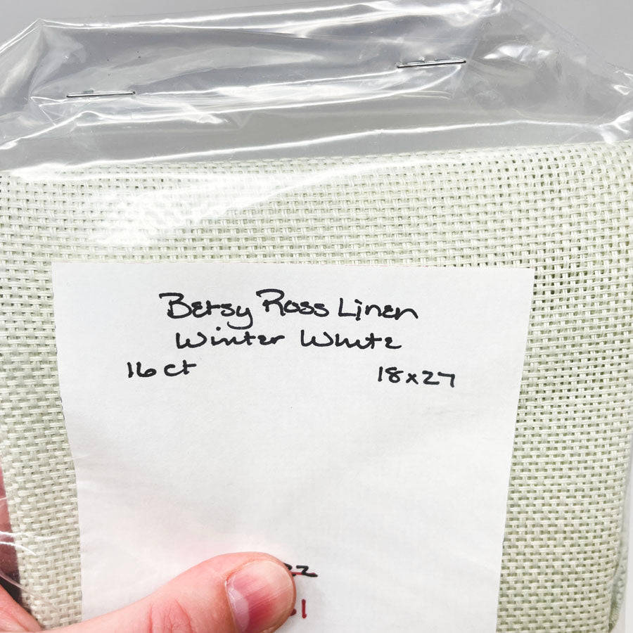 Betsy Ross Linen Winter White 16Ct 18x27