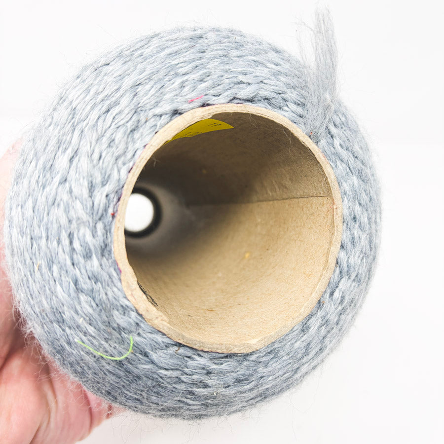 Light Gray Acrylic (Blend?) Yarn Cone - Unknown Maker