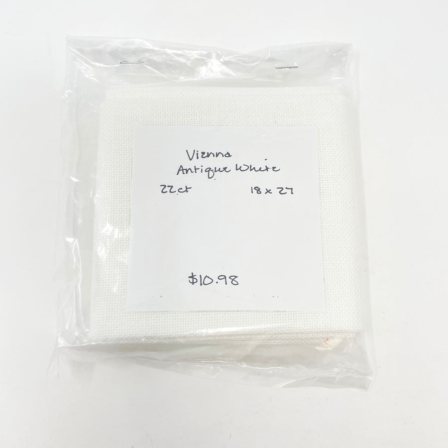 Vienna Antique White 22ct 18x27 Needlework Fabric