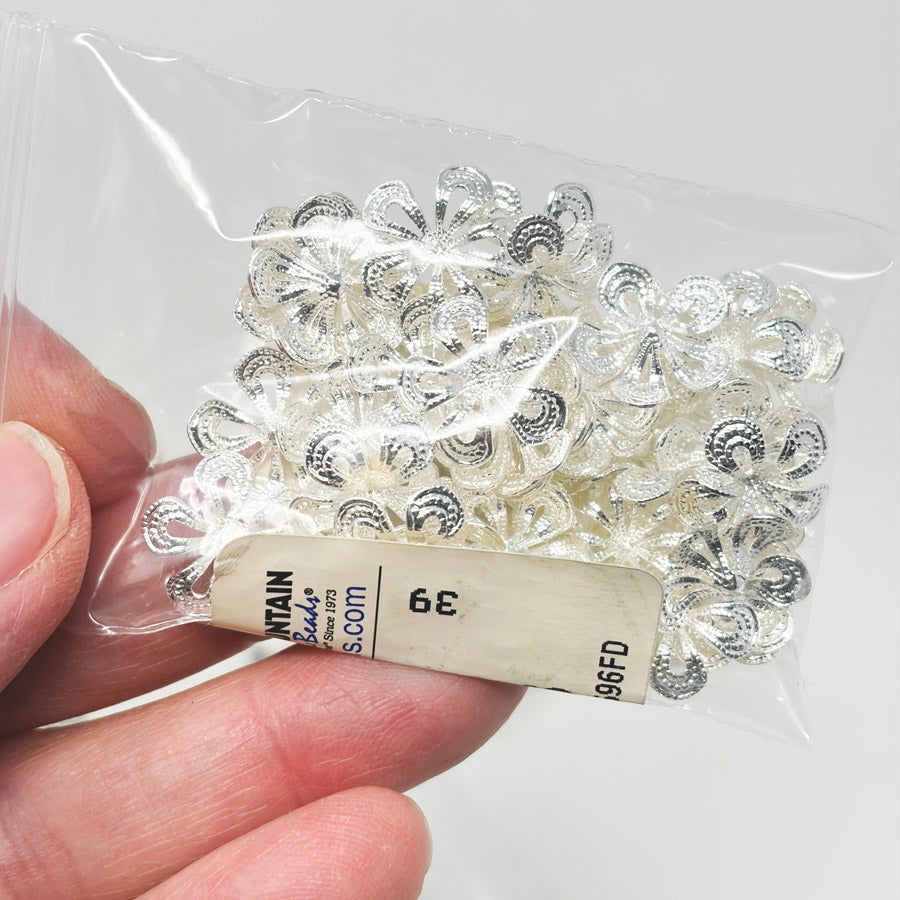 Big Bundle of Silver & Pewter Tone Findings and Charms