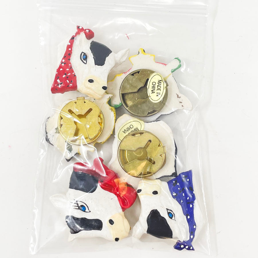 Cow Head Buttons/Snaps