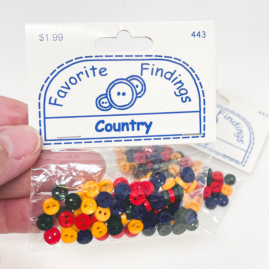 Favorite Findings Tiny Buttons - Country