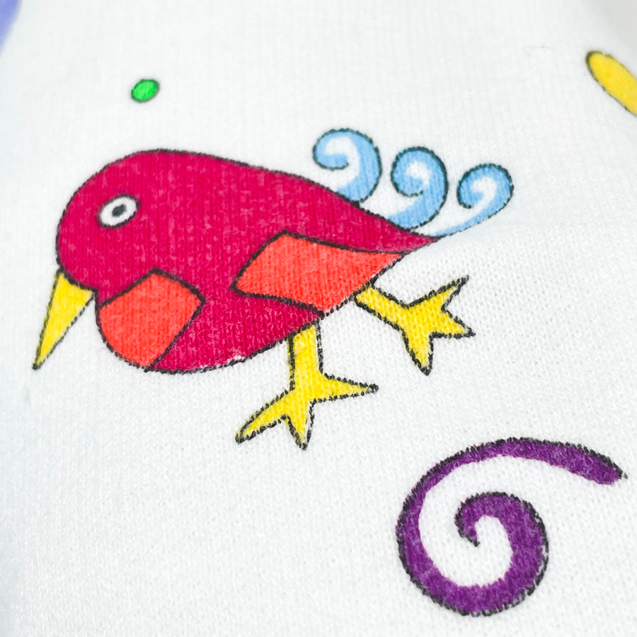 56" x 35" Bird & Egg Jersey Sweatshirt Fabric
