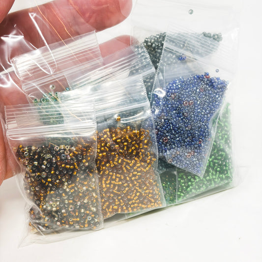 Mini Jewel Tone Seed Bead Bundle