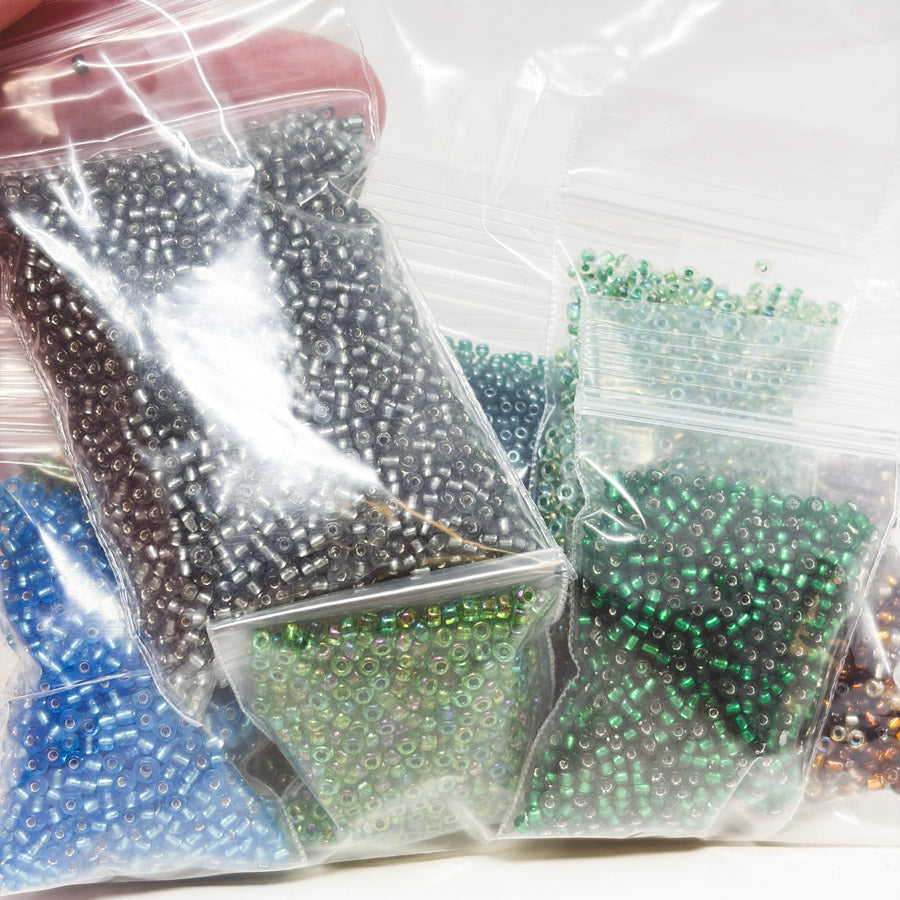 Mini Jewel Tone Seed Bead Bundle