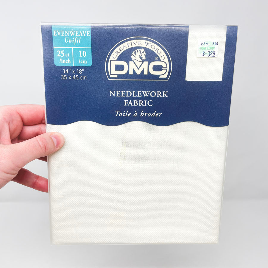 DMC Evenweave Cream 25 Ct 14 x 18 Needlework Fabric (1)