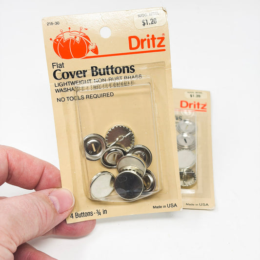 Dritz Flat Cover Buttons - 3/4" (1)