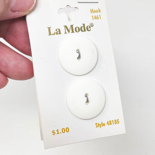 La Mode White Buttons