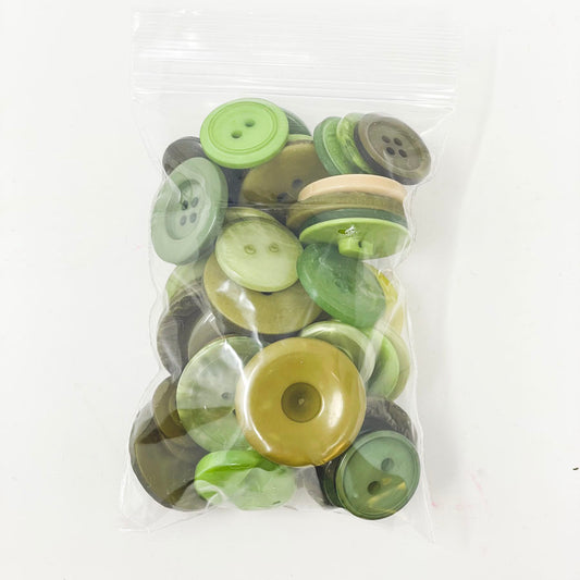 Green Button Bag