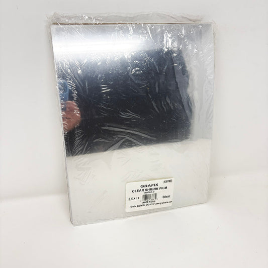 Grafix Clear Shrink Film - 8.5" x 11