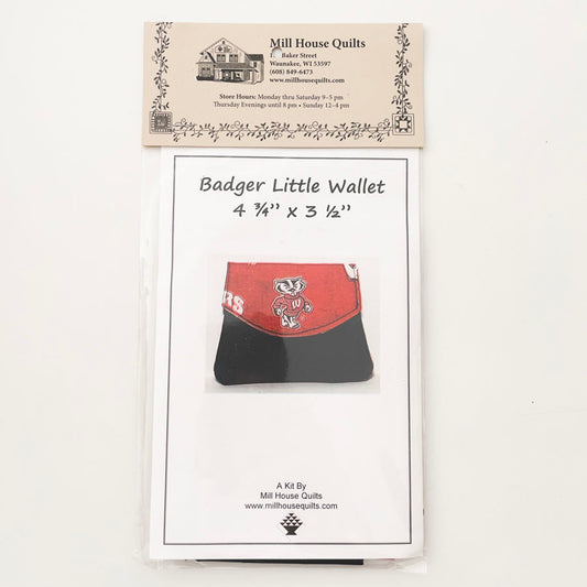 Mill House Quilts Badger Little Wallet Kit