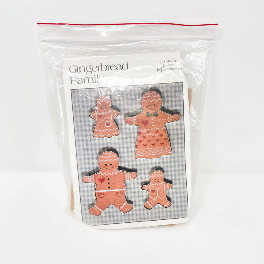 Fanci That- Gingerbread Family Cookie Cutter/ Embroidery Kit ( you choose)