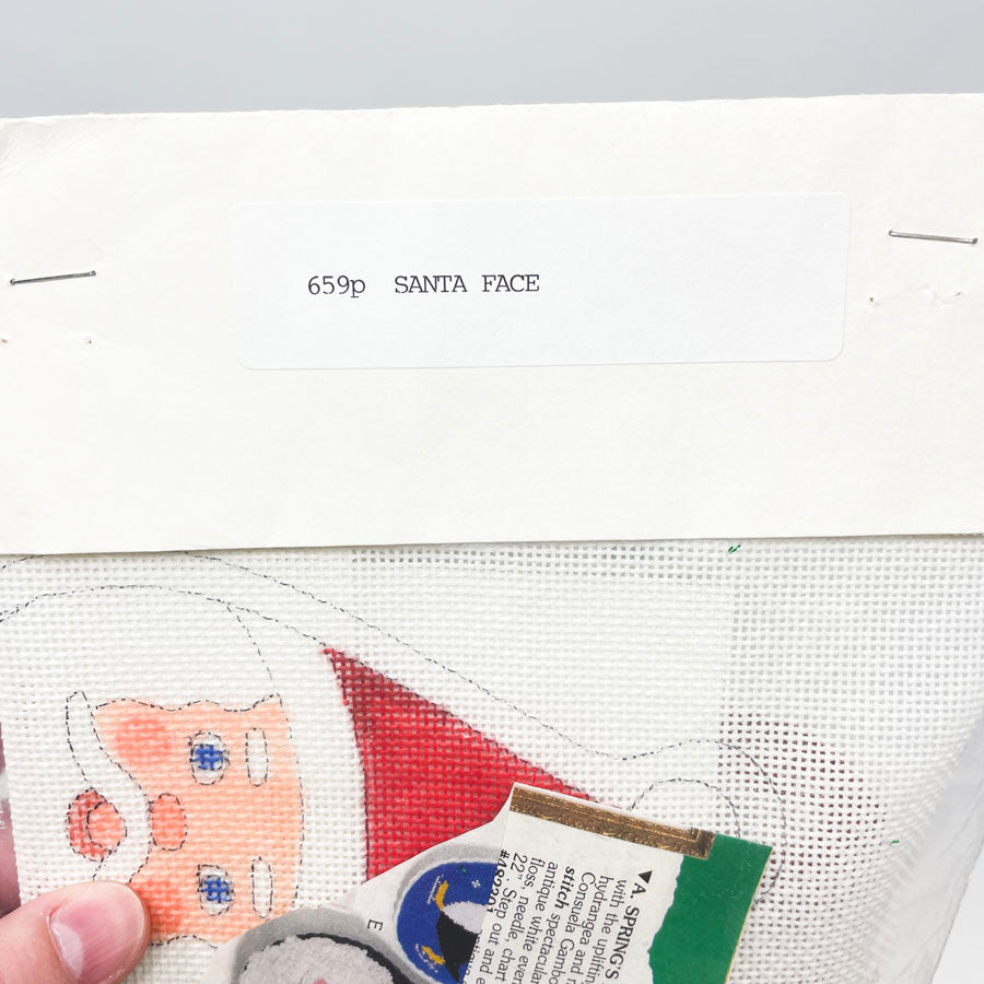 Village Needlecraft- Santa Face Cross Stitch Kit